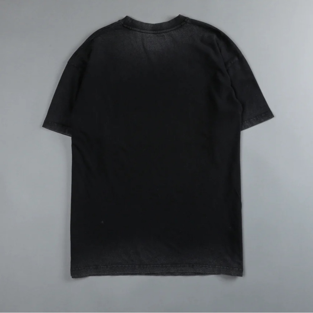 SOLD: INTO THE NIGHT "PREMIUM VINTAGE" OVERSIZED UNISEX TEE IN BLACK - Picture 2 of 3